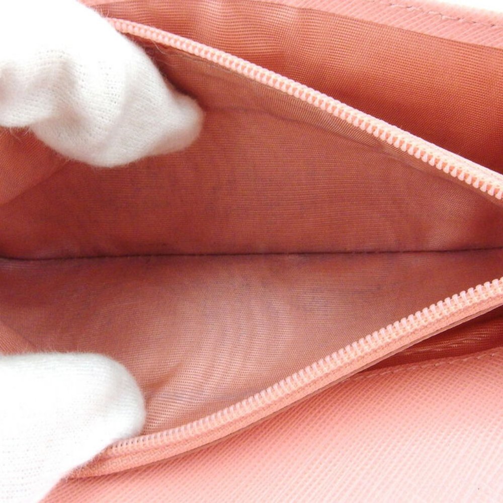 Authentic Salvatore Ferragamo Purse Vala ribbon pink leather  USED - Picture 6 of 8